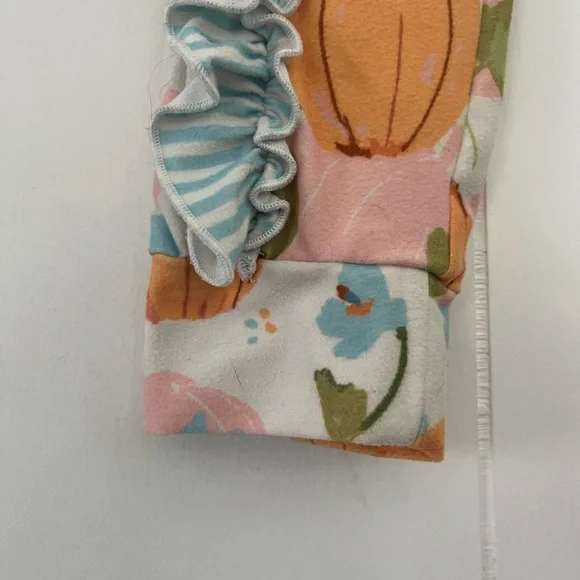 Sweet Honey Girls 4Y Pumpkin Zipper Pajamas Lounge Layette Romper - Picture 5 of 10